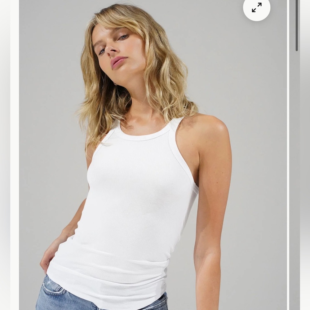 LNA Clothing Skinny racer ribbed tank